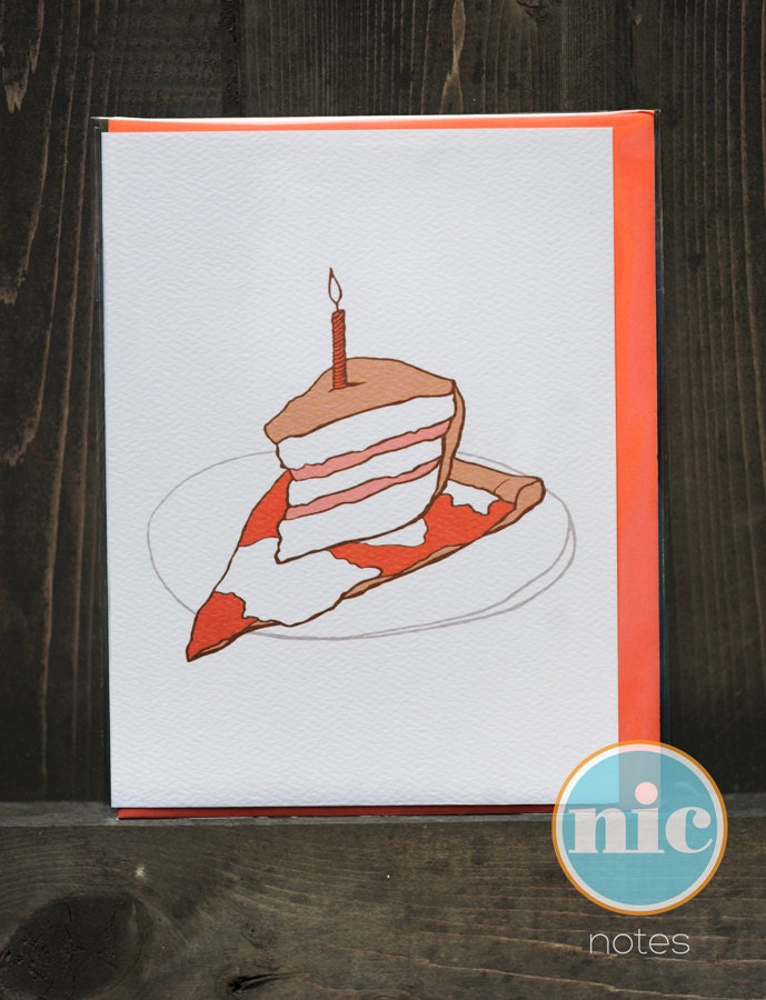 Pizza Cake - Birthday Card