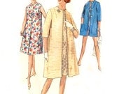 60s Dress / Unlined Coat / Beach Cover Up - Simplicity 5301- Two Lengths - Vintage Sewing Pattern - Size 14 / Bust 34 Uncut