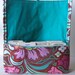 Fabric Coupon Holder Purse Organizer Soul Blossoms Floral Pink and Chocolate Floral