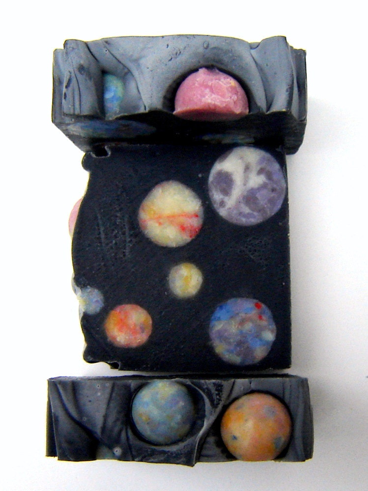 Outer Space Artisan Soap / Cold Process Soap / Mens Soap / Scented Soap / galaxy constellation - SoapForYourSoul