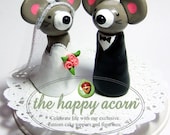 Wedding Cake Topper Mouse Mice - READY TO SHIP