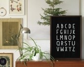 print ABC white on black by bastisRIKE