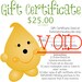 Kater's Acres ONLY - 25 Dollar Gift Certificate