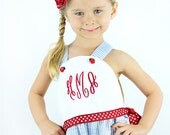 Seaside Vintage Romper Sewing Pattern - Sizes 6m-7 plus doll