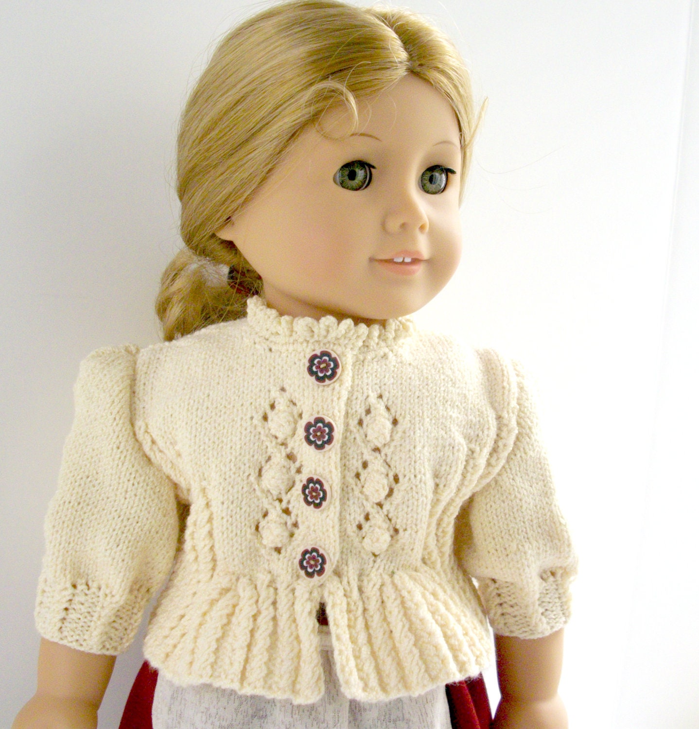 American Girl Doll 18 Gotz doll Knitting Pattern by LelleModa