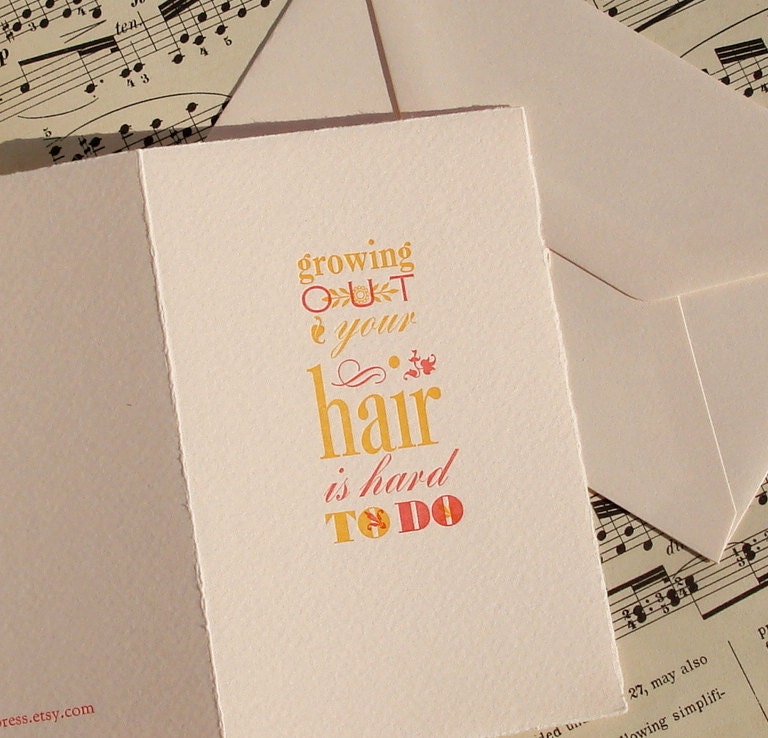 Adorable & Girly Letterpress Greeting Cards BOX SET of 6
