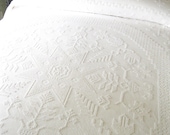 Vintage Chenille-Snow White-Bates-All Cotton//Full-Double from Tessiemay
