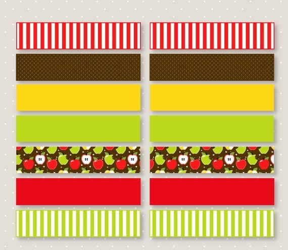 Apple PRINTABLE Party Flags by Love The Day Il_570xn