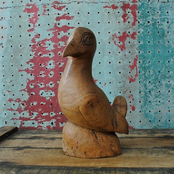 Vintage Jamaican Folk Art Carved Ironwood by HonestAlchemyCo
