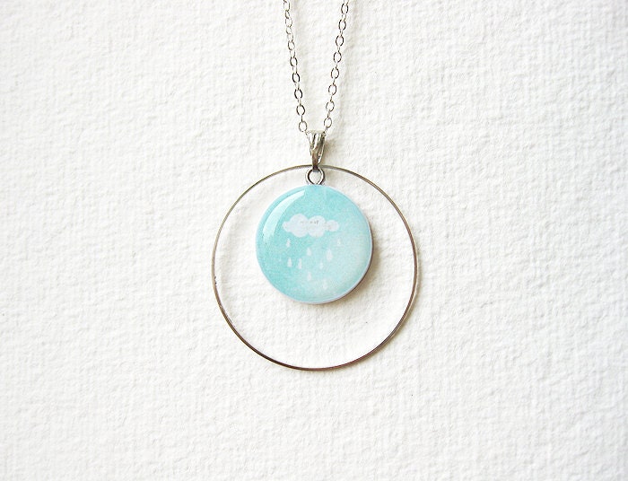 FREE WORLDWIDE SHIPPING - Litttle Cloud Mint Necklace