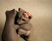 Hugging Bear Love Keepsake Wedding Cake Topper