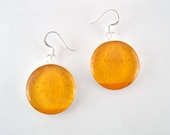 Persimmon Earrings - Real Fruit Jewelry