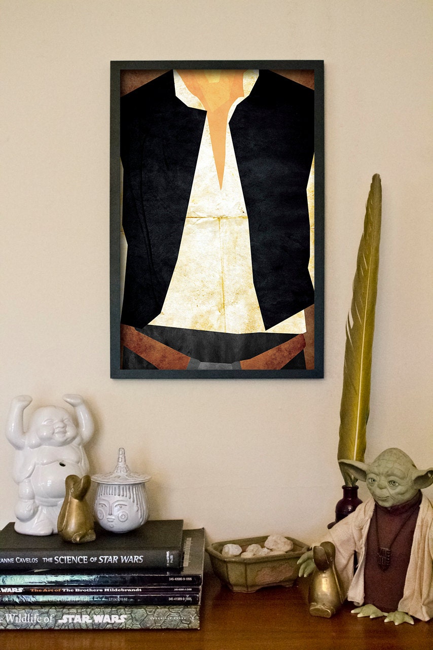 Star Wars Inspired Han Solo Character Portrait - 11x17 Fine Art Print