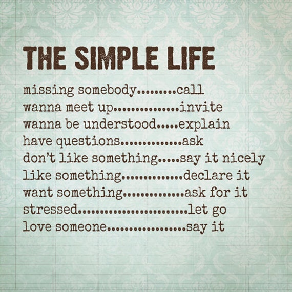 Inspirational Quotes About Simple Life. QuotesGram