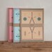 Notebook - Lot of 3 - lined tribal inspired - craft pink and blue