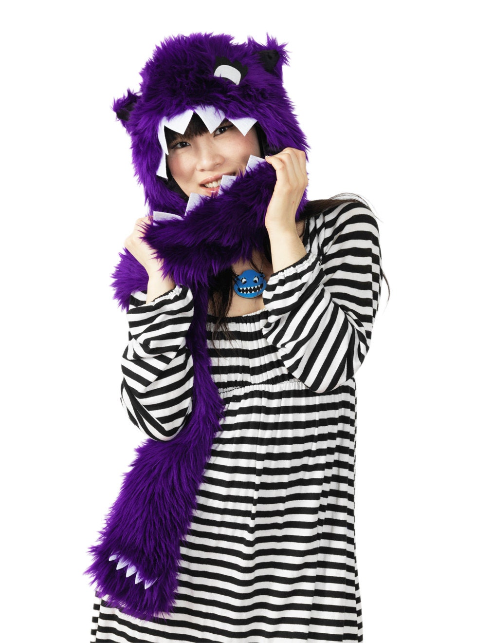 Sprinkles - Purple Monster Faux Fur Hoodie