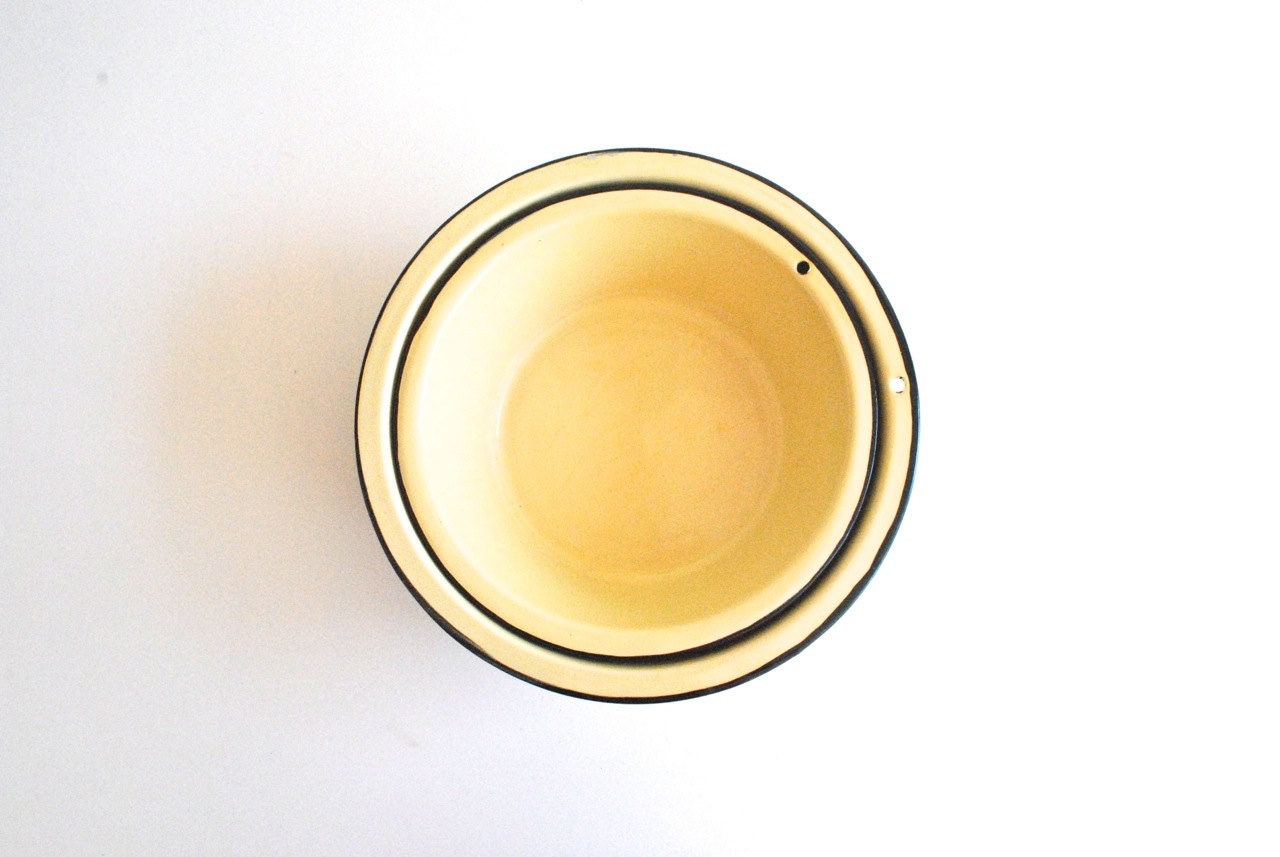 Yellow Enamel Mixing Bowls - charliesnest