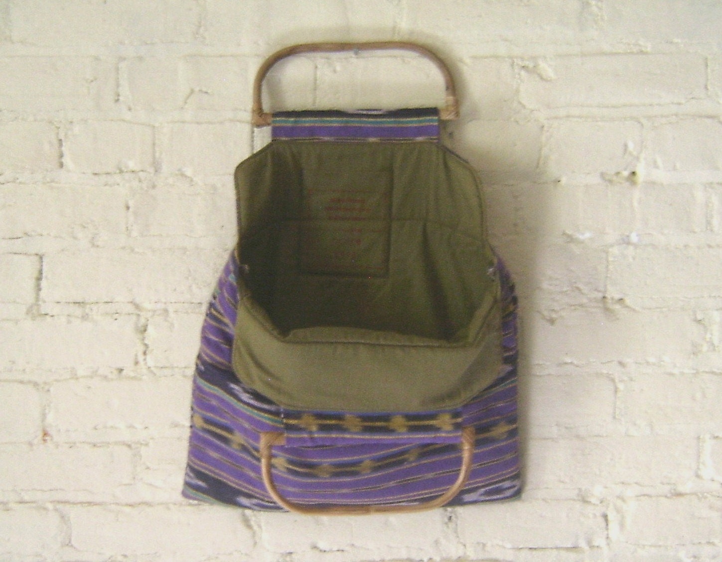 SALE Vintage Native American Fabric Tote