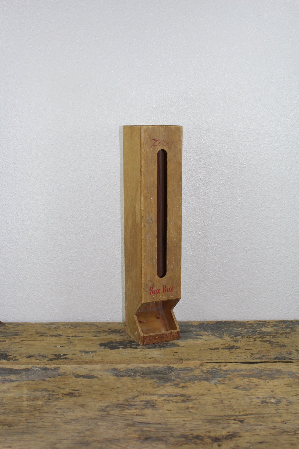 Vintage Zekes Sox Box Wooden Display Piece