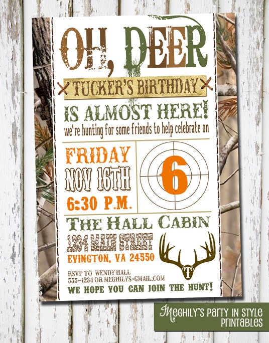 hunting-theme-birthday-invitation-by-meghilys-on-etsy