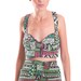 Tribal Print Set of Cropped Bustier Top and Shorts -Made to Order-