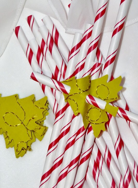 25 RED CaNdY Stripe PaRty Straws with printable flags, Party,CanDy CaNe, PePPermInT StiCk , Hot CoCoA, Fun Paper Pixie Candy Il_570xn