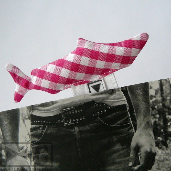 Unique cute white pink miniature fish bookmark perfect wedding gift birthday for men women orginal sweet lovely girl present