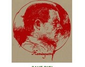 Ernest Hemingway T Shirt Book Hemmingway Reading T shirt Writer Tee Shirt