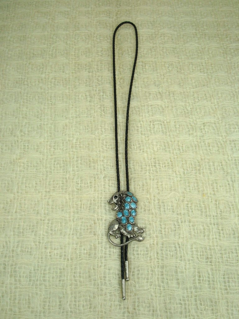 Roaring Lion Bolo Neck Tie.