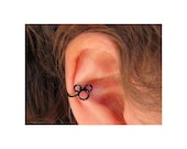 Hidden Mickey Mouse Ears Ear Cuff Black
