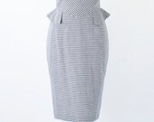 SAMPLE SALE - Houndstooth Peplum Dress