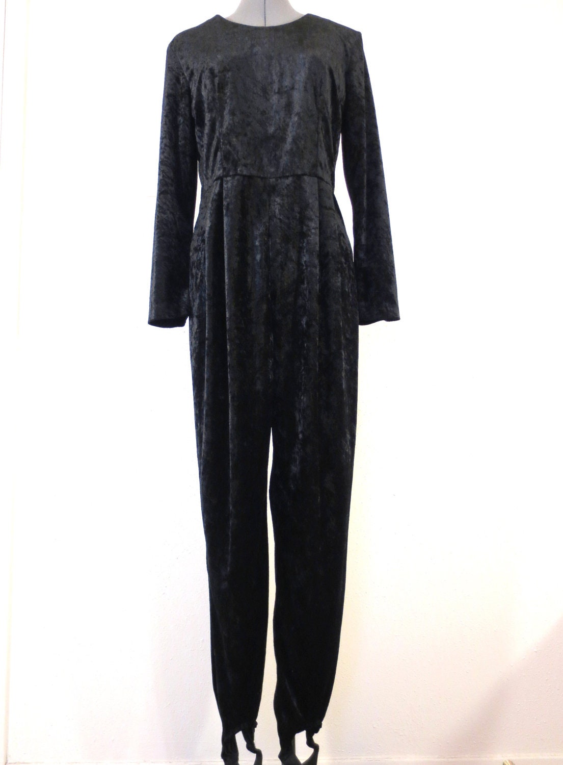 crushed velvet jumpsuit