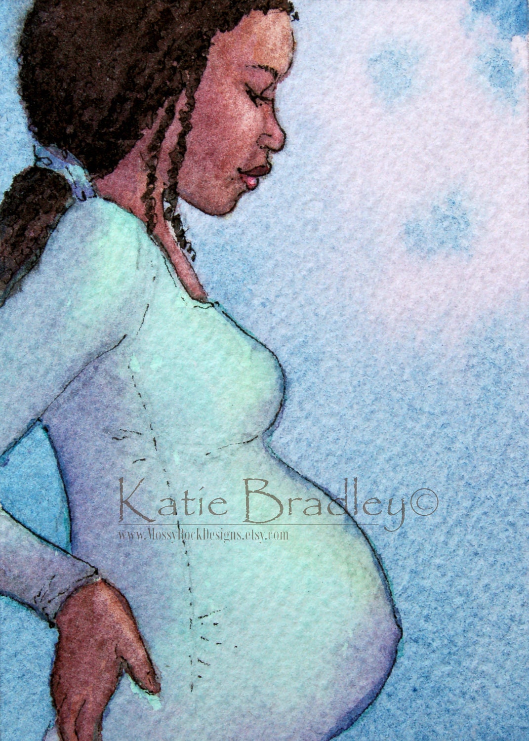 SALE NEW Sweet Pregnant Mother 5x7 print