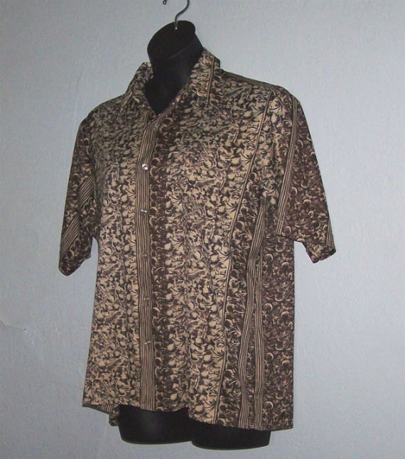 vintage button down shirts men's