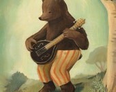 Boris Plays the Mandolin Print 8x10