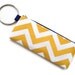 Yellow and royal blue chevron BANGLE Wristlet