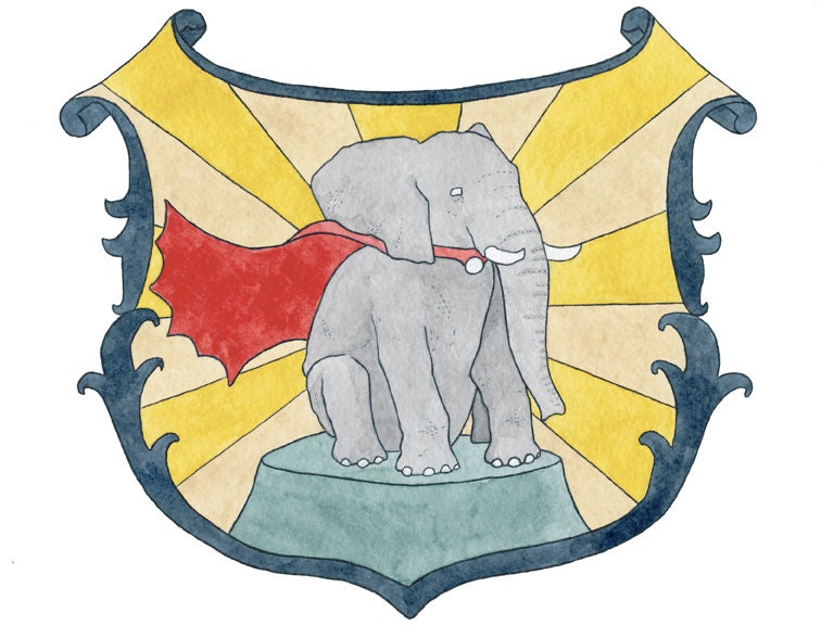 Triumphant 8x10 elephant print