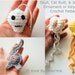 Skull, Jellyfish, and Cat Butt Ornament or Keychains Crochet Patterns