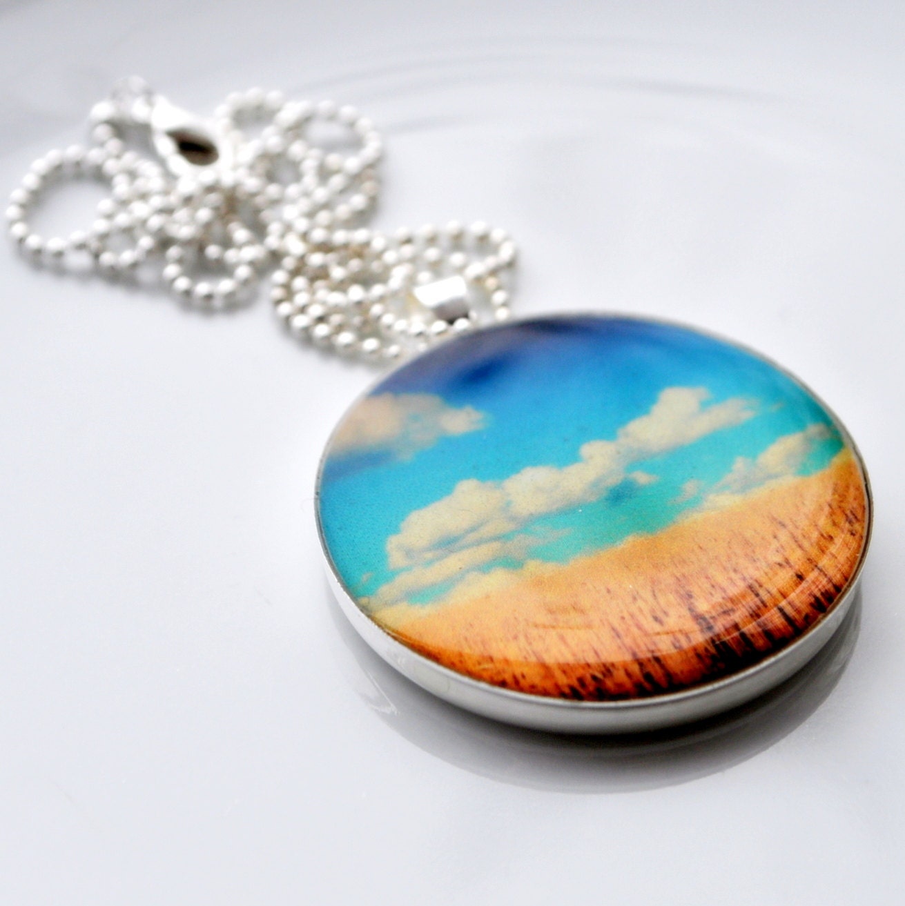 Wheatfields Sterling Silver Plated Pendant Necklace