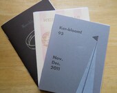 Kerbloom letterpress zine three-pack V