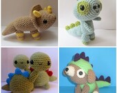 Amigurumi Dinosaurs crochet patterns DEAL - PDF Digital Download