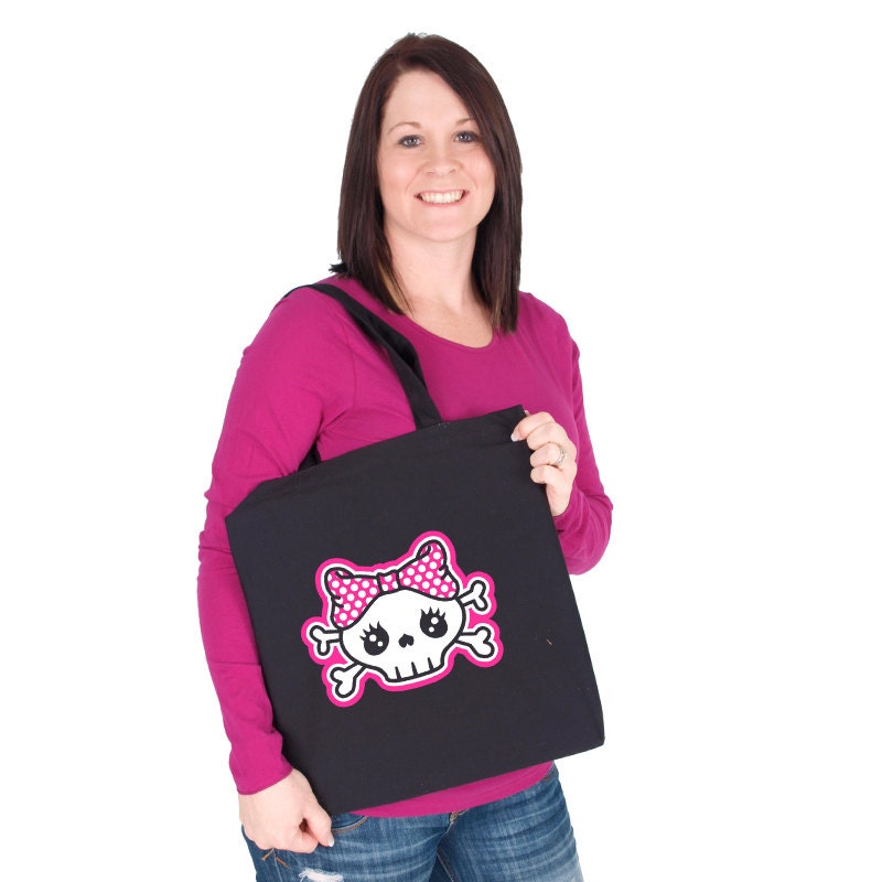 Girlie Skull Tote
