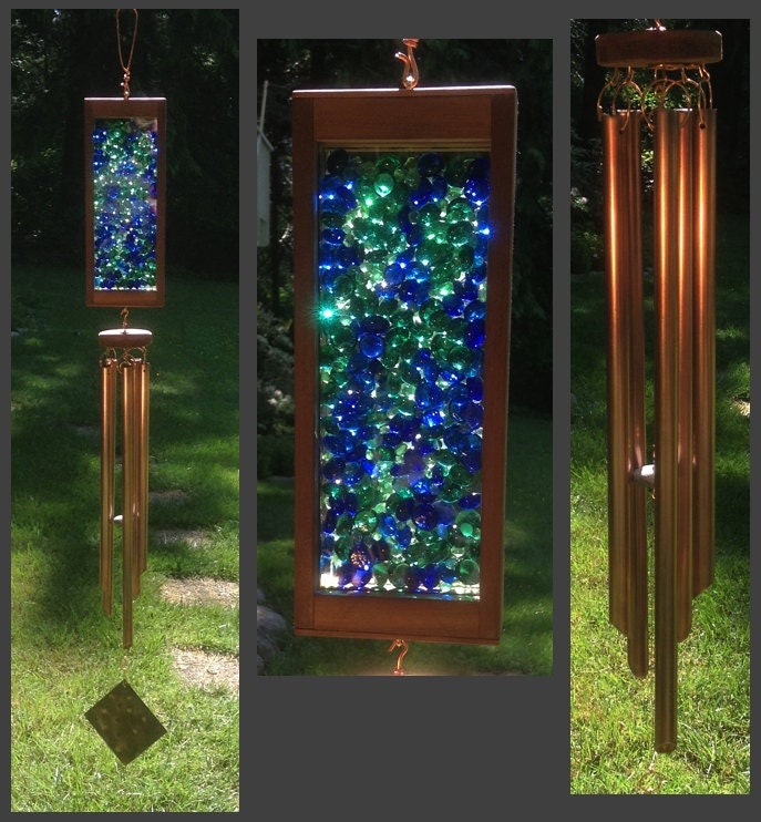 Wind Chime, Stained Glass, Copper, Windchime, Wind Chimes, Windchimes, Suncatcher