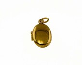Gold Filled Locket, Ultra Mini Locket, GF Locket, Precious Metal Locket - 10 x 8 MM