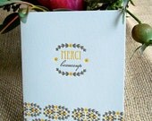 Merci Beaucoup Bloom - Letterpress Card