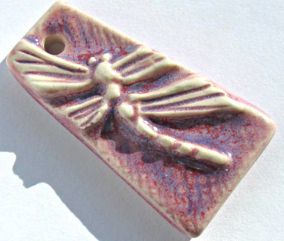 Porcelain Dragonfly Pendant