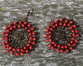 hand crocheted lace earrings