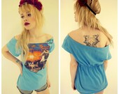 Reconstruct Wild Horses Vintage T Shirt Tunic S/M
