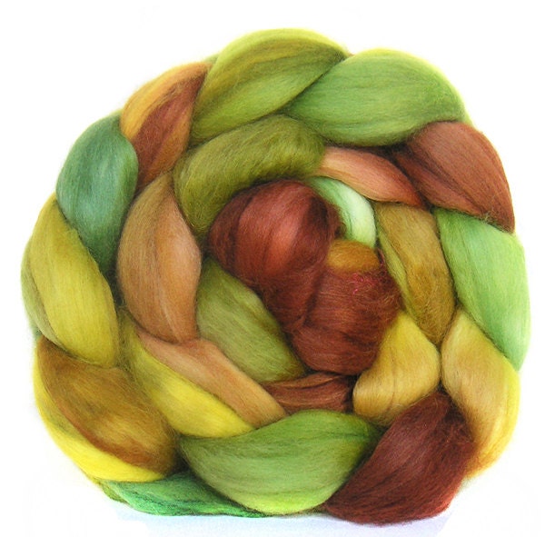 FAUX CASHMERE roving top handdyed spinning fibre 3.6 oz vegan