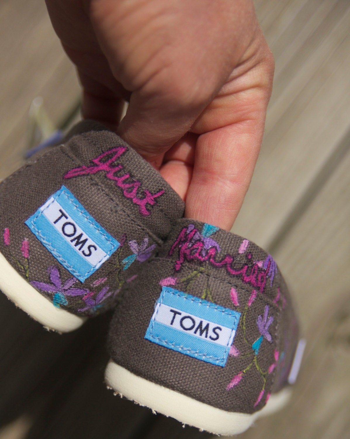 Just Married - Custom TOMS Shoes